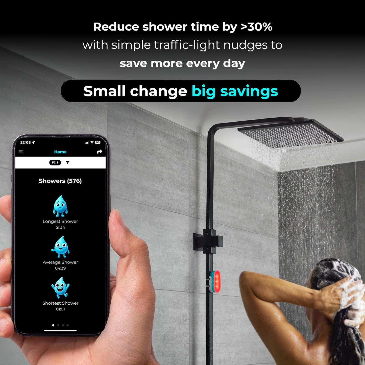 ShowerStar Shower Timer and App