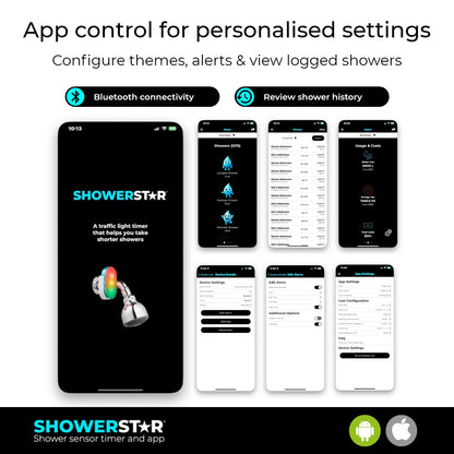 ShowerStar Shower Timer and App